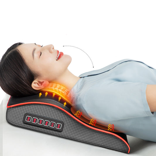 Electric back massager pillow massage body neck with heat - Essence Mascara