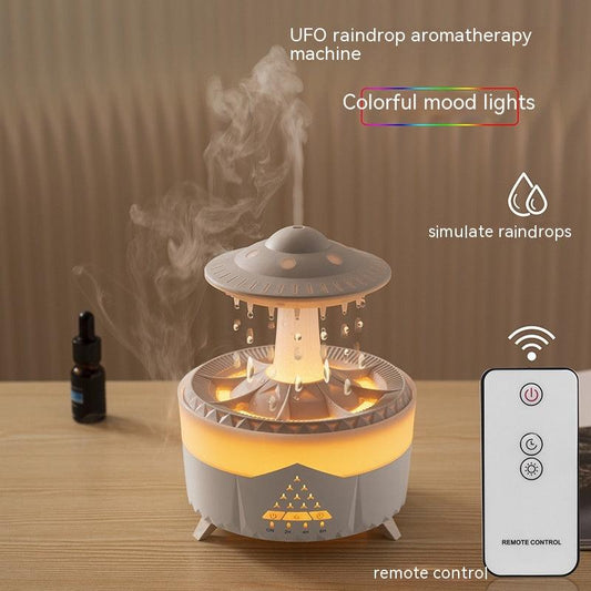 New UFO Raindrop Humidifier Water Drop Air Humidifier USB Aromatherapy Essential Oils Aroma Air Diffuser Household Mist Maker Home Decor - Essence Mascara
